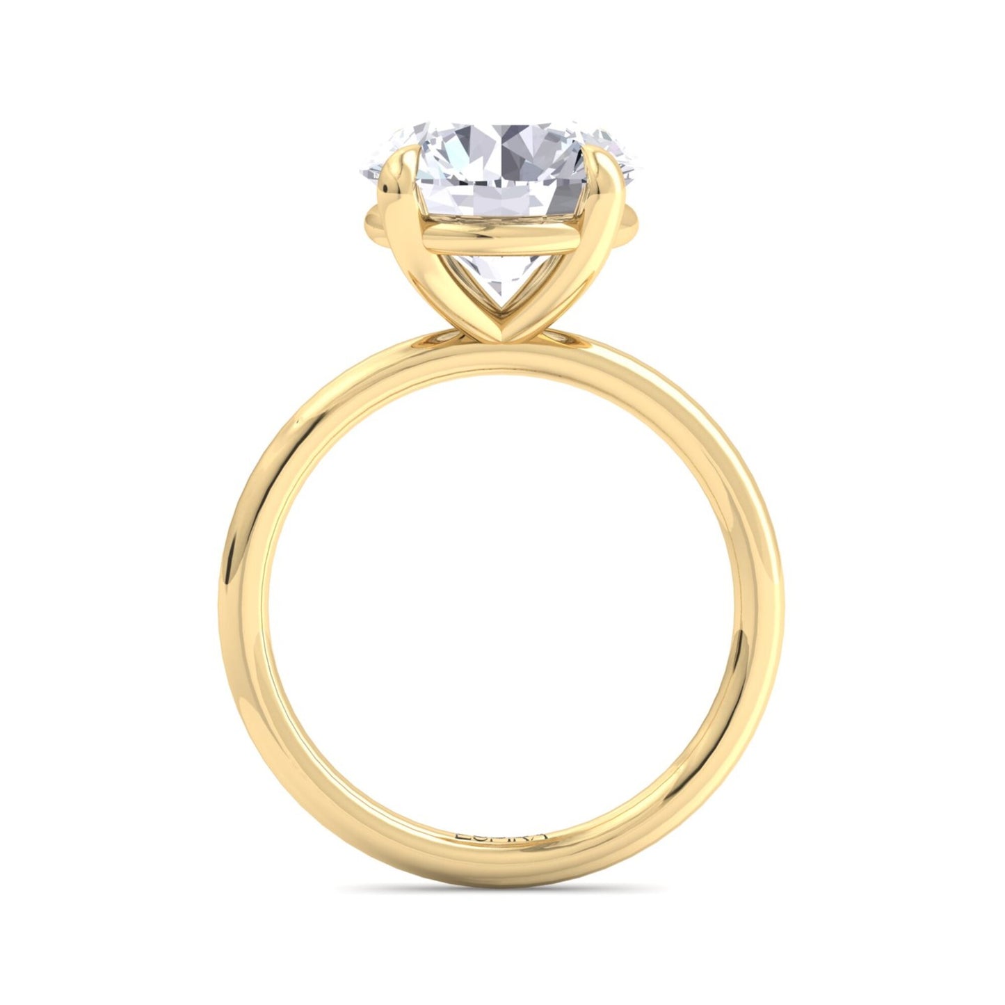 bague liberty en diamant rond de 4 carats