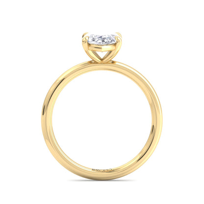 Bague Liberty avec diamant marquise de 2 carats