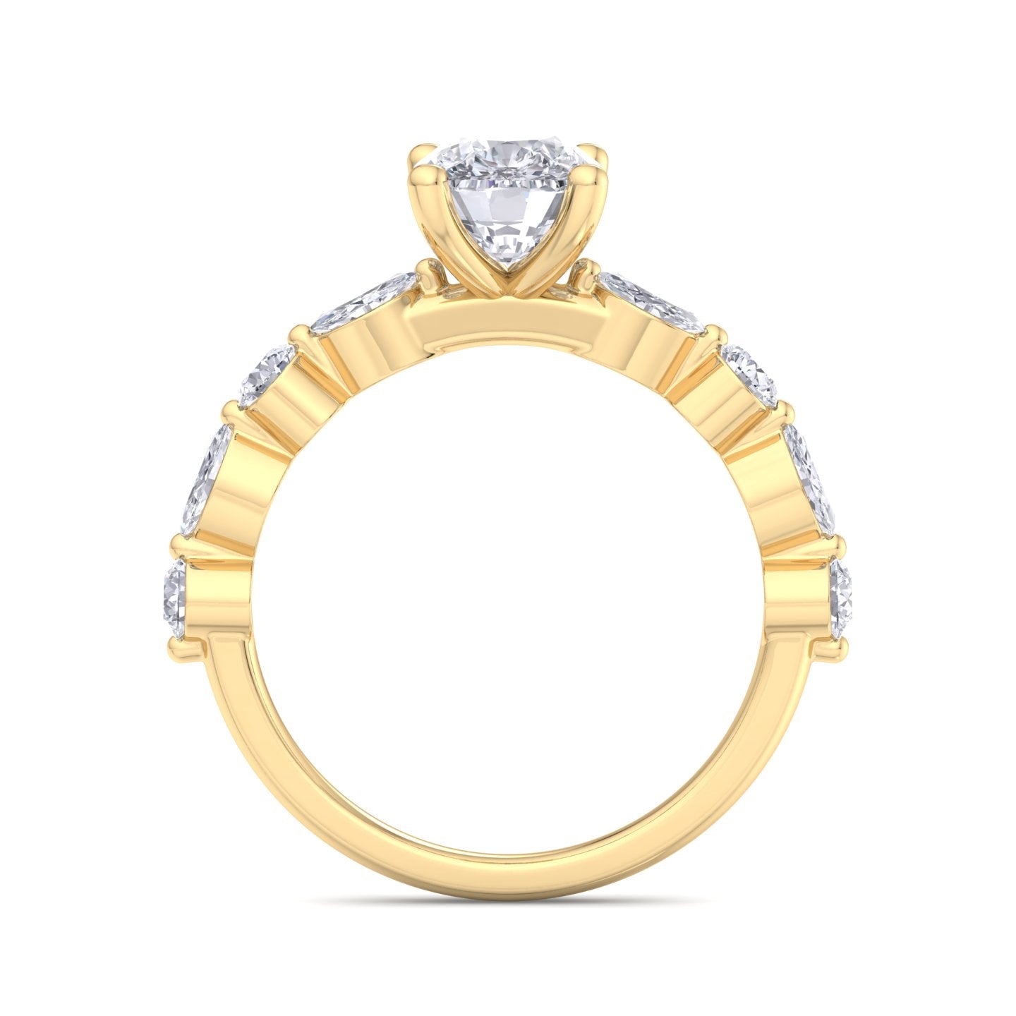 florence cushion diamond ring