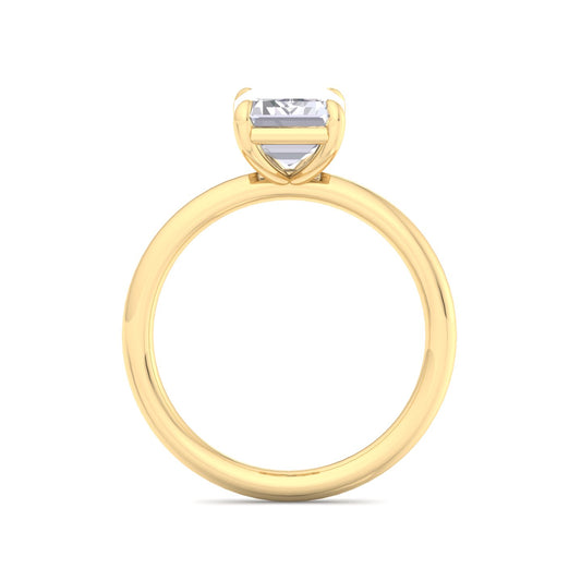 Bague Liberty avec diamant émeraude de 2 carats