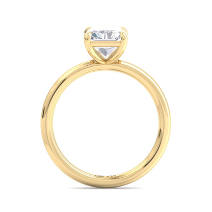 Bague Liberty avec diamant radiant de 2 carats