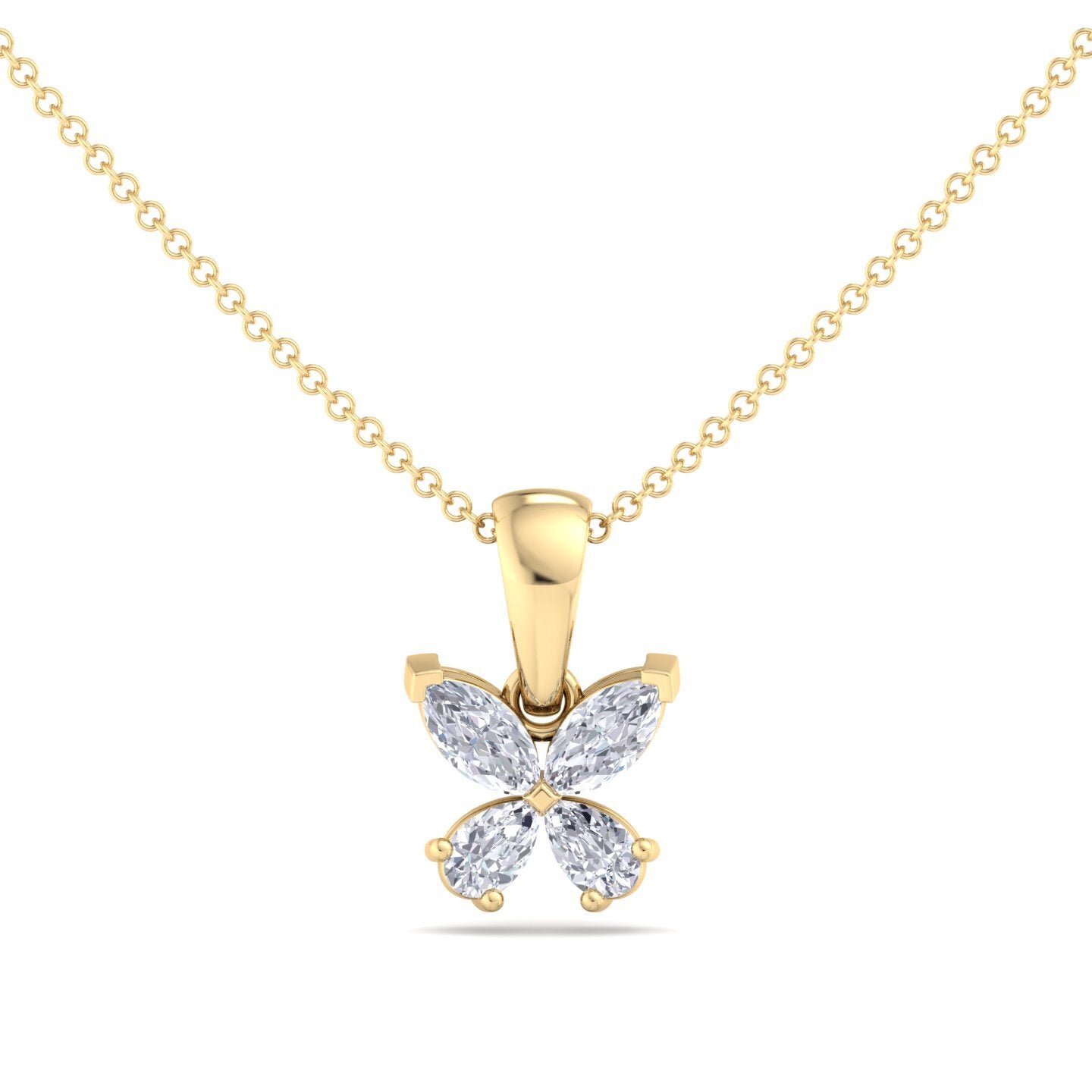 butterfly bloom diamond pendant (chain sold separately)