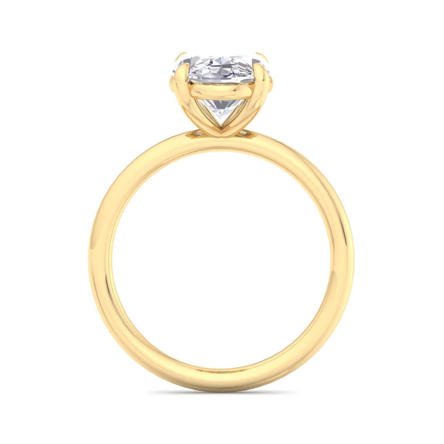 bague liberty avec diamant ovale de 3 carats