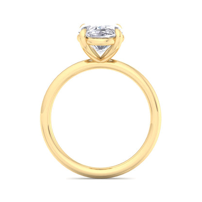 Bague Liberty avec diamant ovale de 3 carats