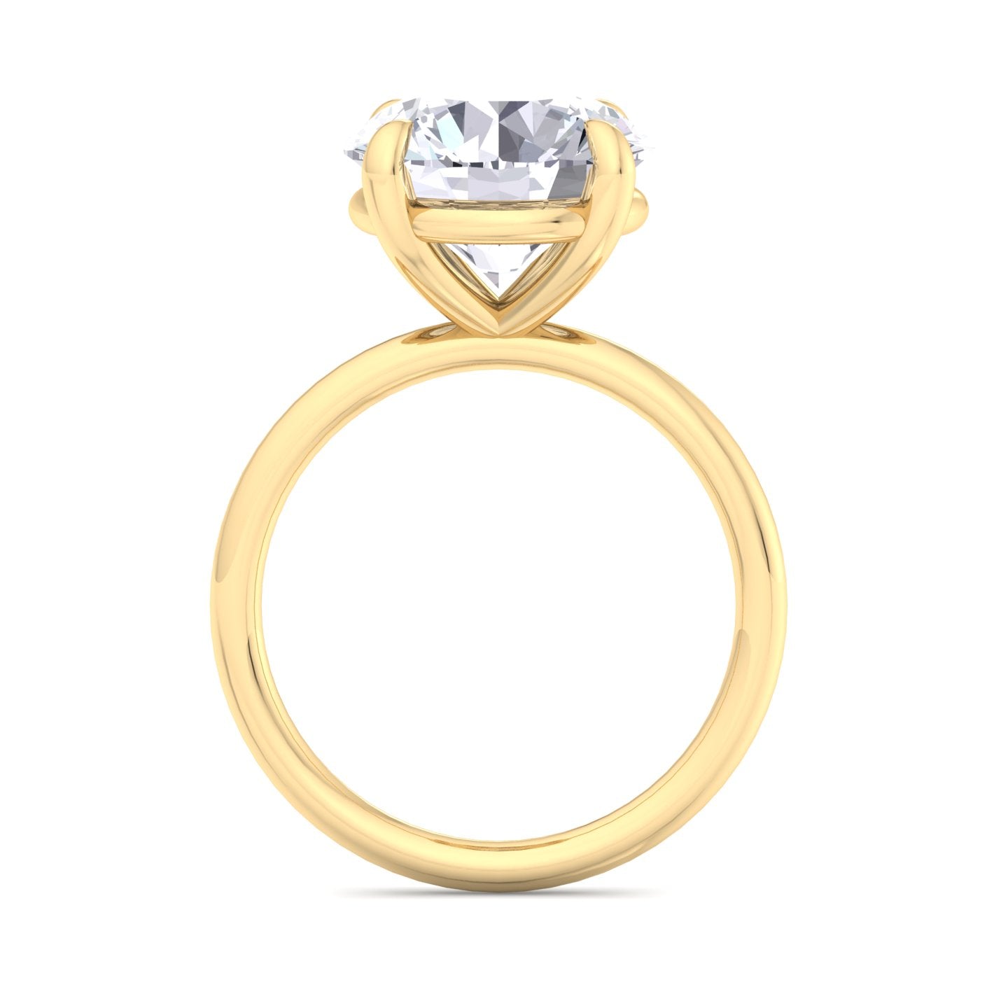 bague liberty en diamant rond de 4 carats