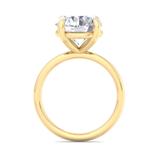 Bague Liberty en diamant rond de 4 carats