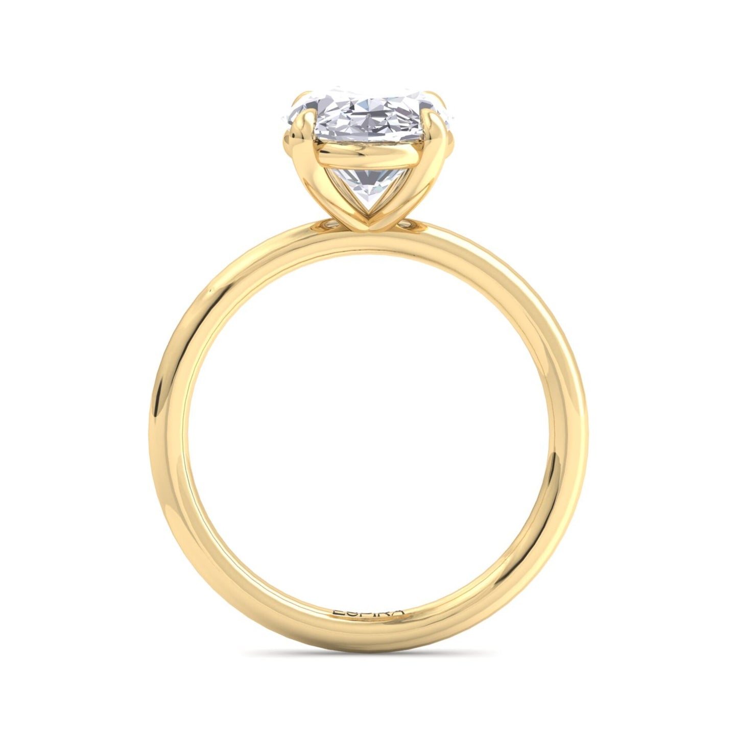 bague liberty avec diamant ovale de 3 carats