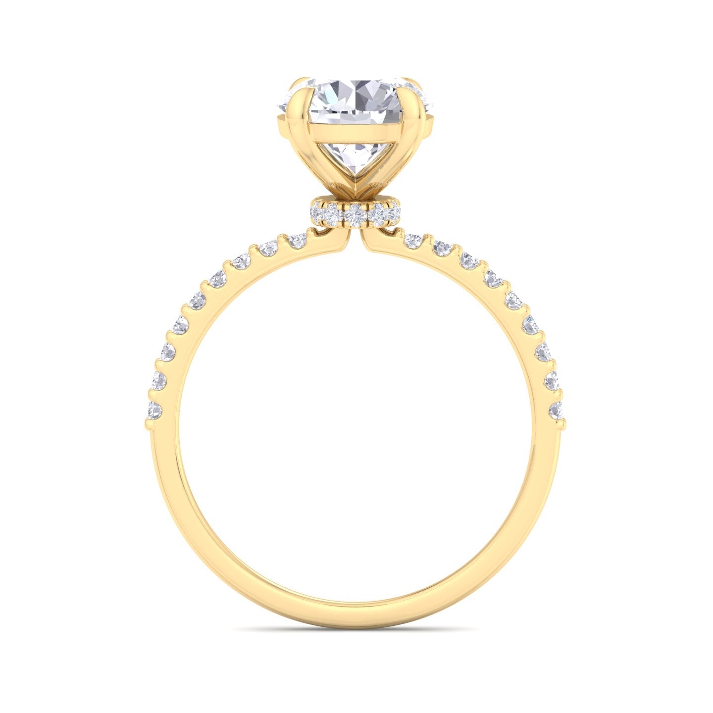 bague en diamant rond sundara 