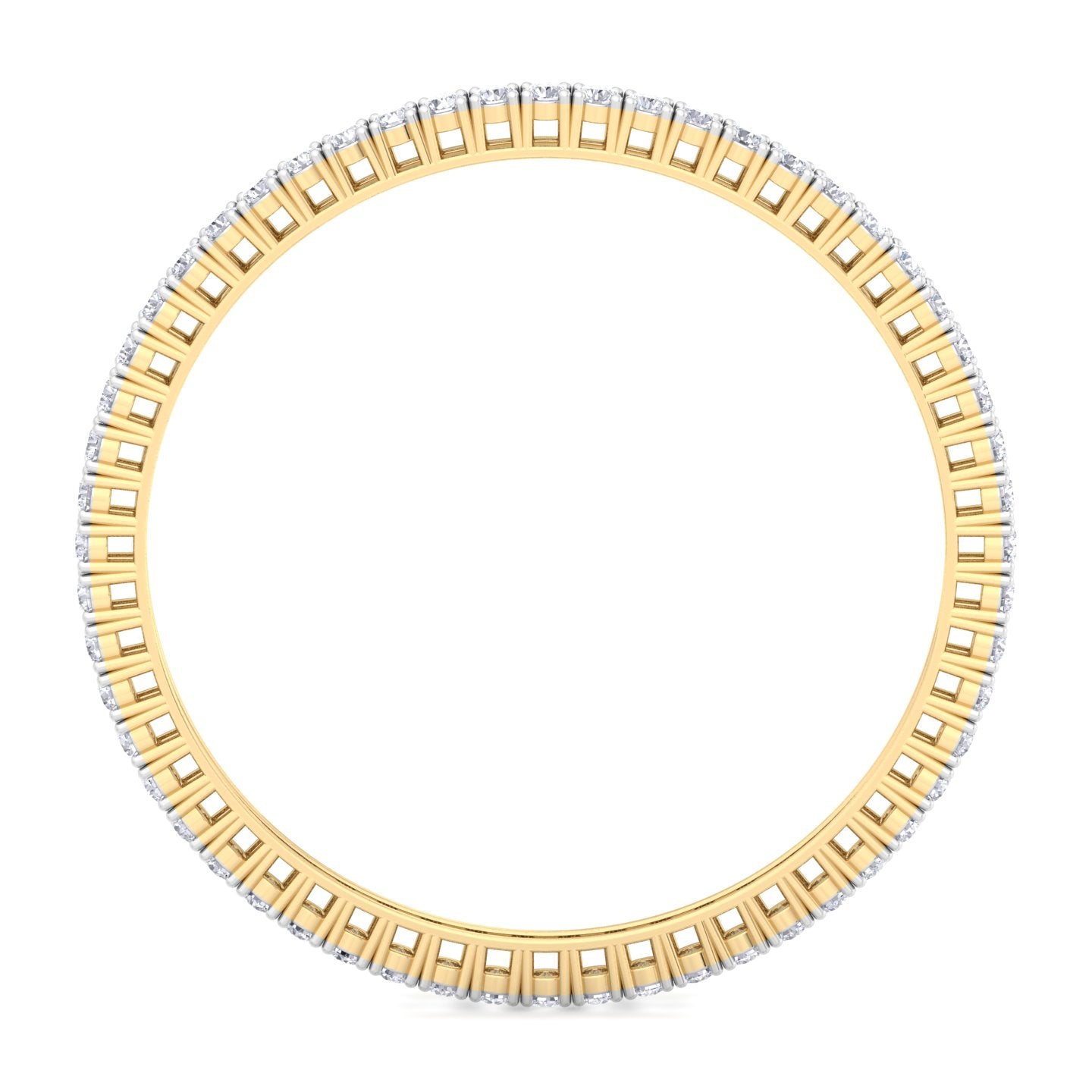 15 pointer round cut lab grown diamond bangle