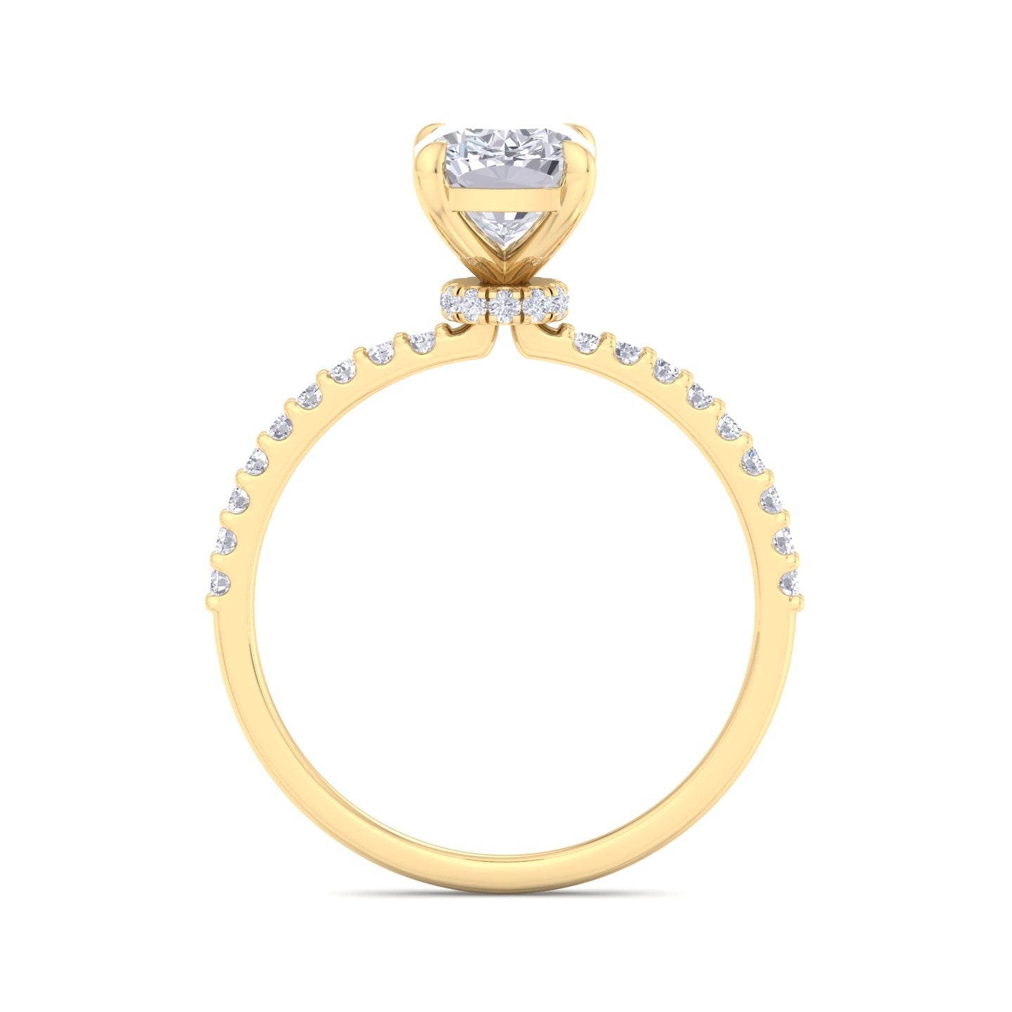 paradise cushion diamond ring