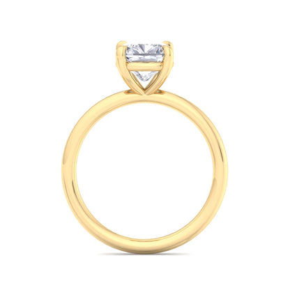 Bague Liberty avec diamant coussin de 2 carats