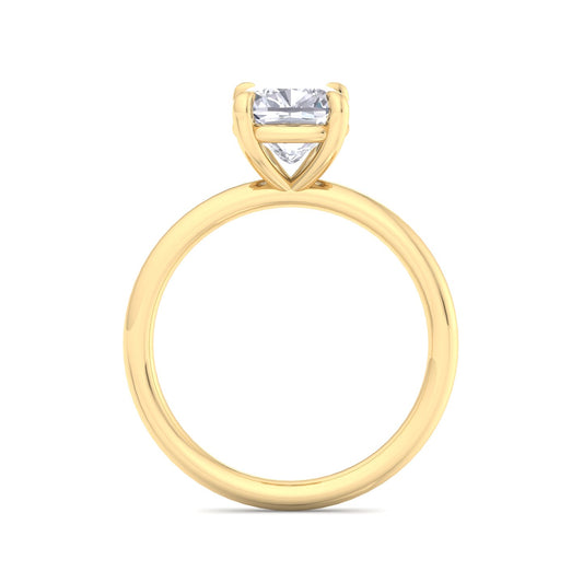 Bague Liberty avec diamant coussin de 2 carats