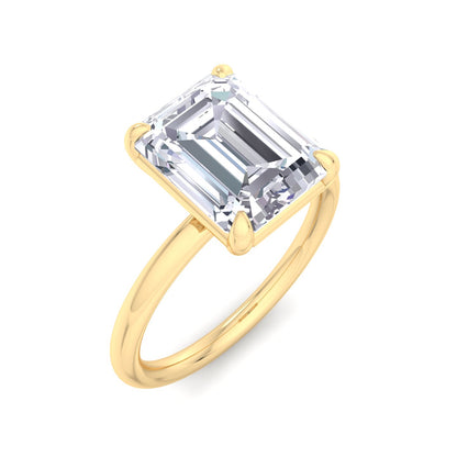 Bague Liberty avec diamant émeraude 3 carats