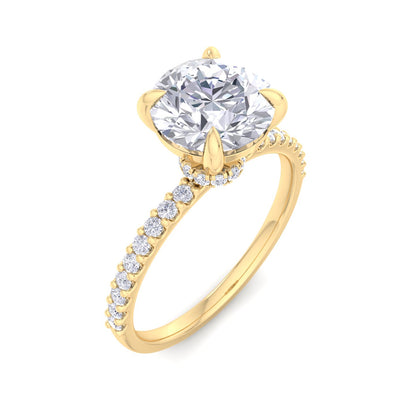 Bague en diamant rond Sundara 