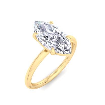 Bague Liberty avec diamant marquise de 2 carats