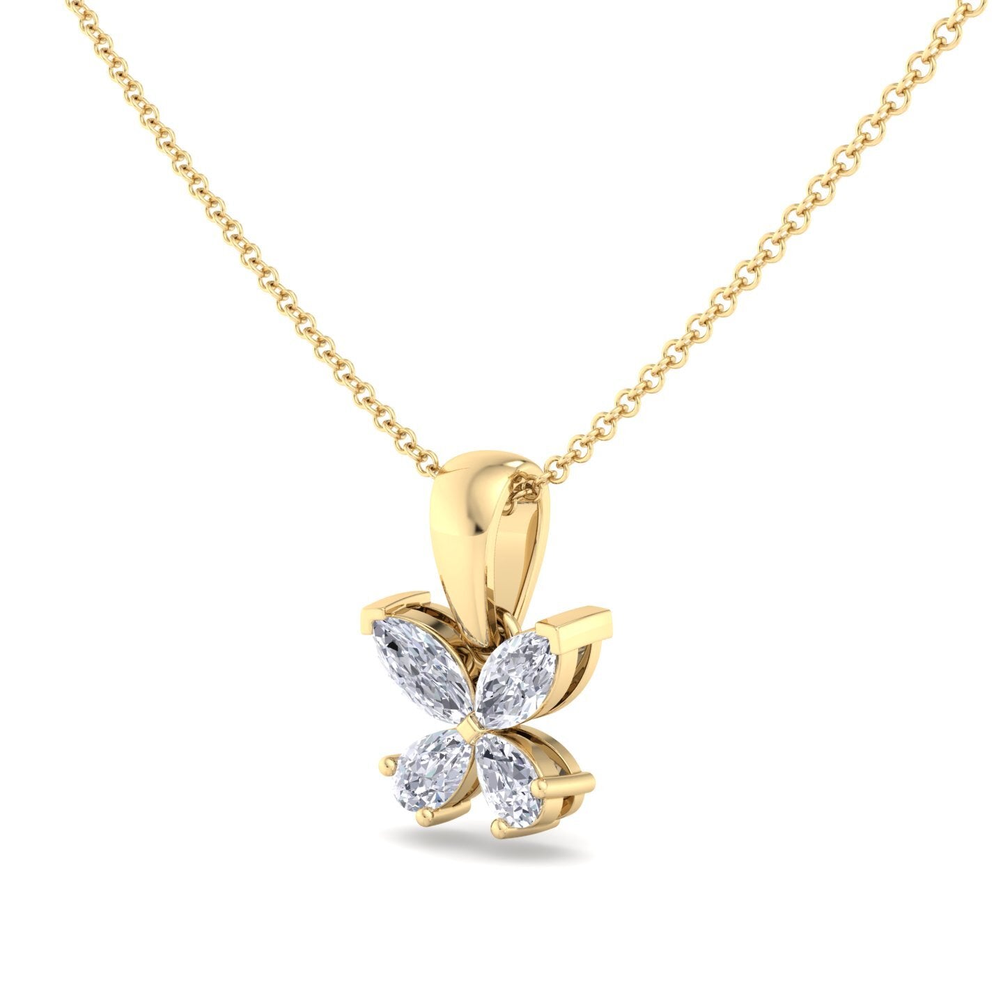 butterfly bloom diamond pendant (chain sold separately)