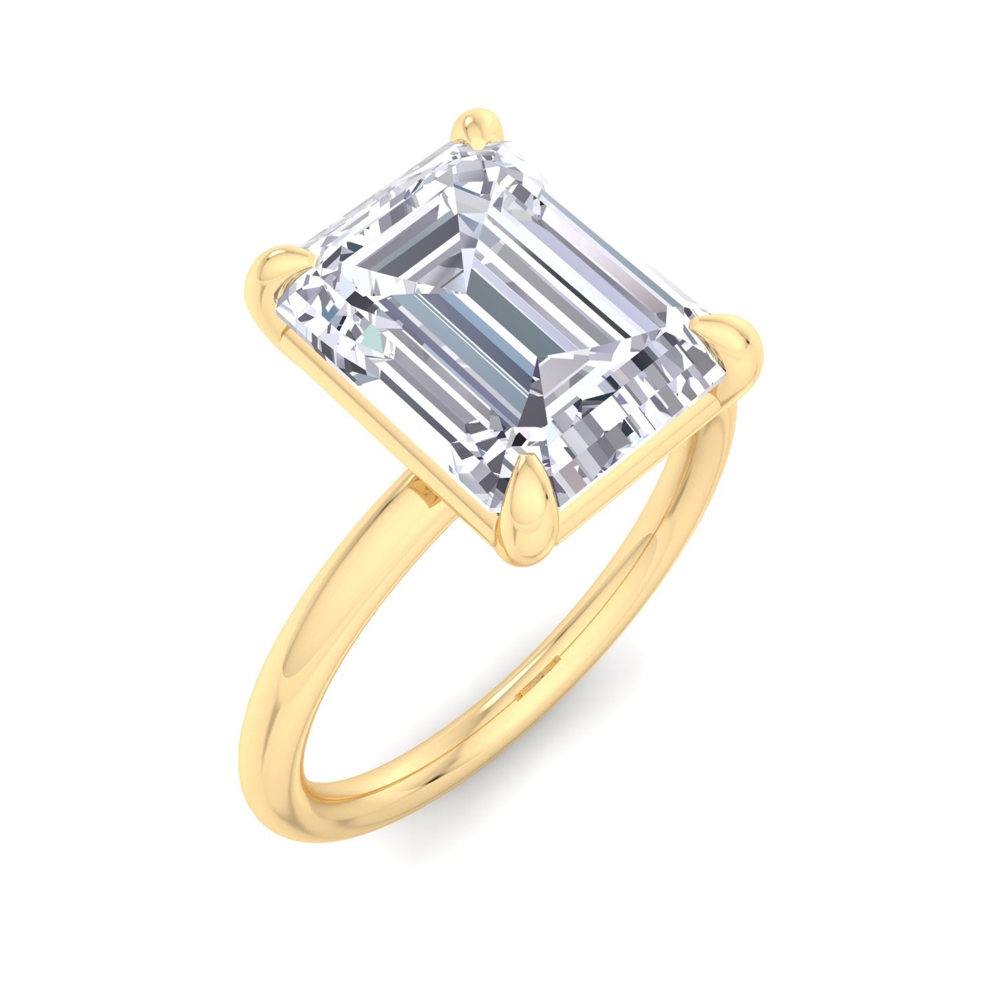 bague liberty avec diamant émeraude 4 carats