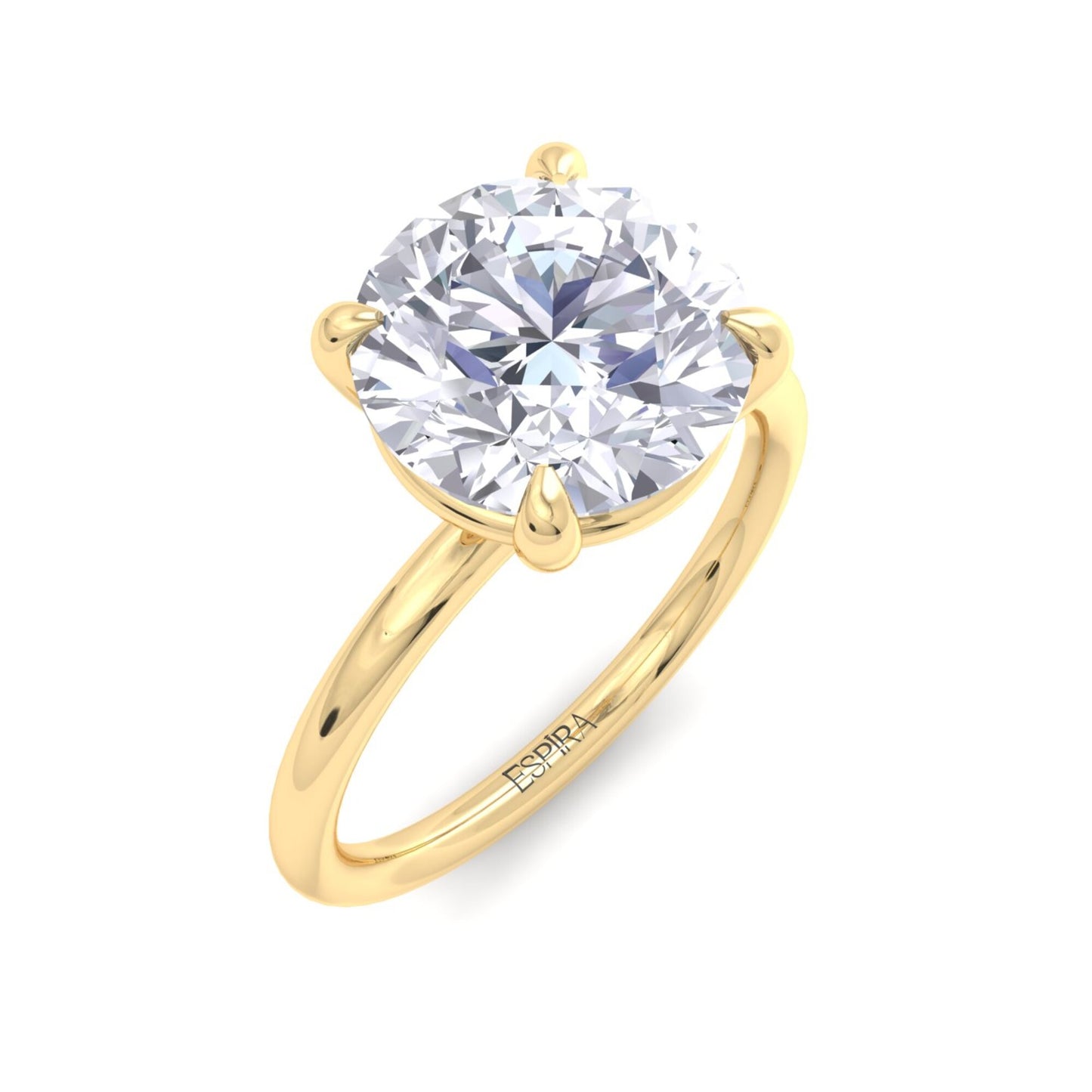 bague liberty en diamant rond de 3 carats