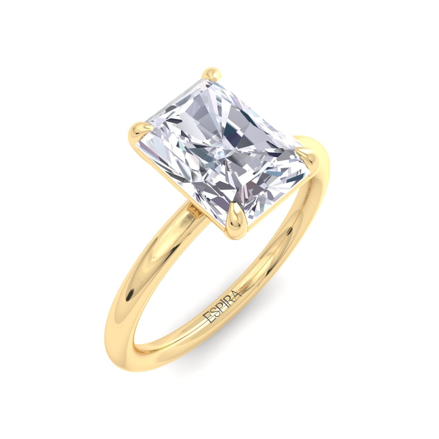 bague liberty avec diamant radiant de 2 carats