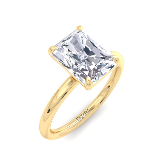 Bague Liberty avec diamant radiant de 2 carats