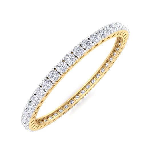 30 Pointer Round Cut Lab Grown Diamond Bangle