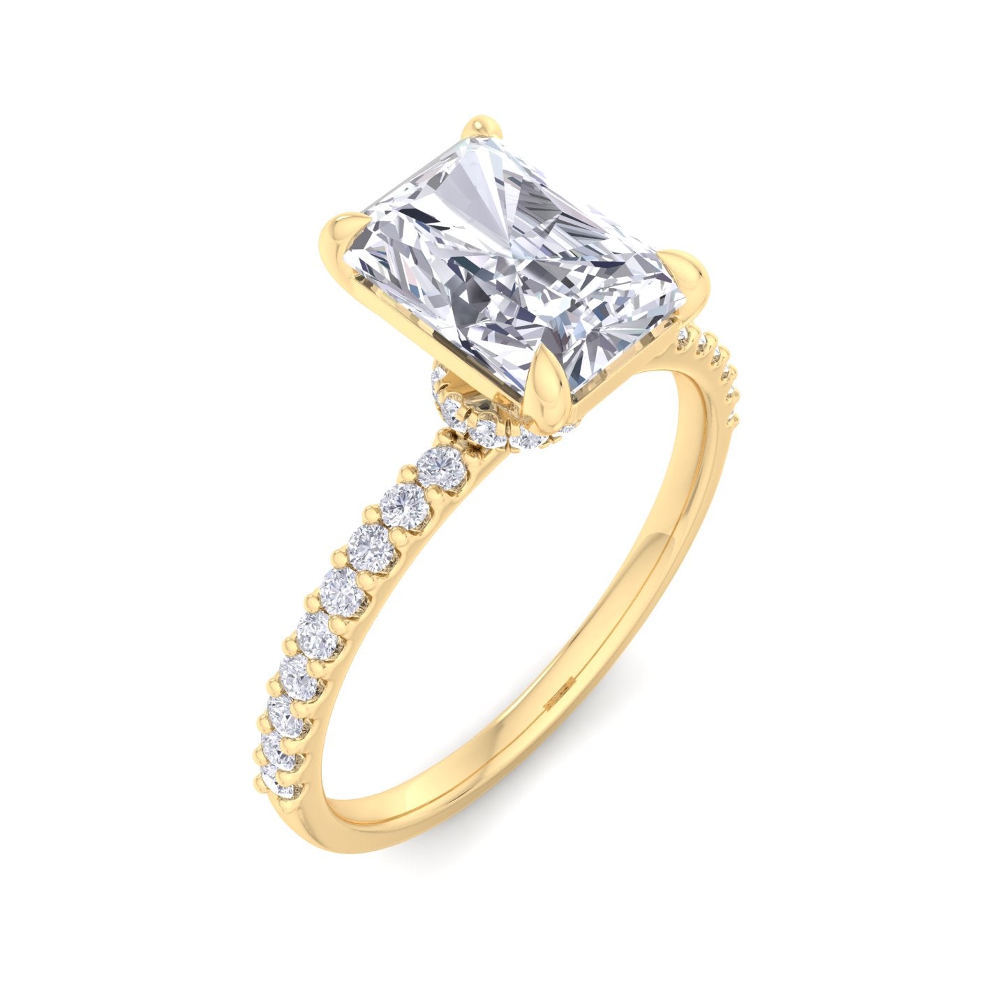 paradise radiant diamond ring