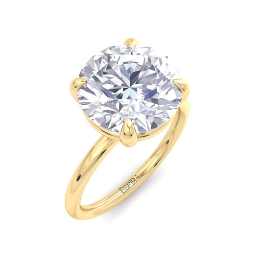 Bague Liberty en diamant rond de 4 carats