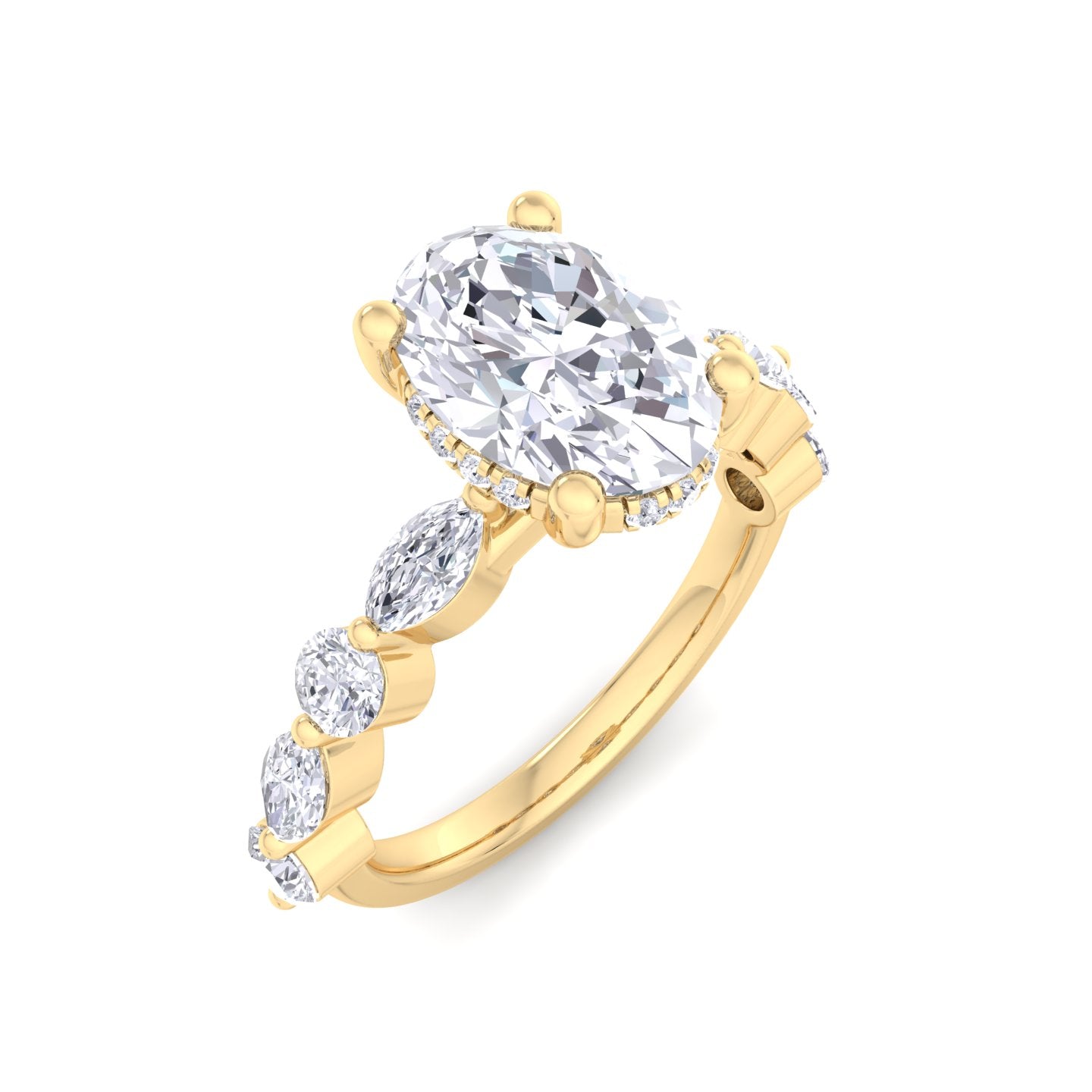 florence plus oval diamond ring
