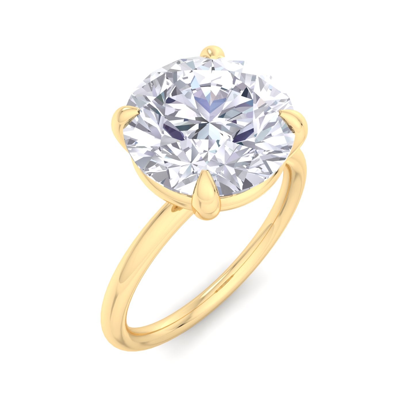 bague liberty en diamant rond de 4 carats