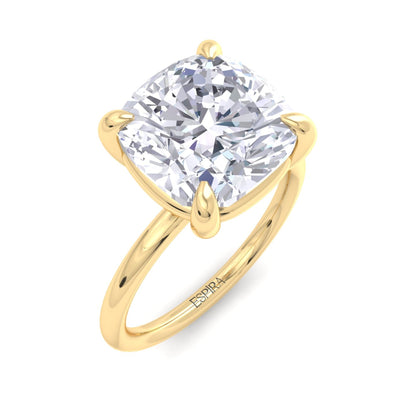 Bague Liberty en diamant coussin 4 carats