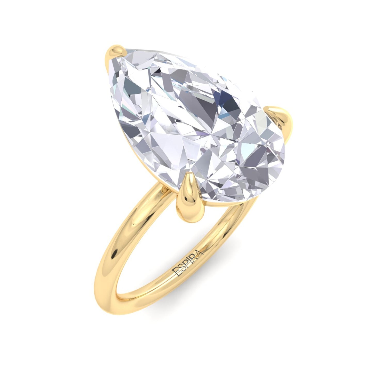 bague liberty en diamant poire 4 carats