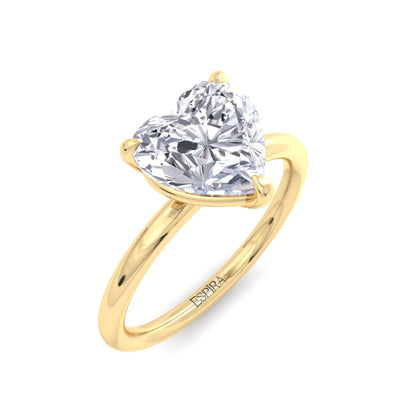 Bague Liberty en diamant de 2 carats en forme de cœur