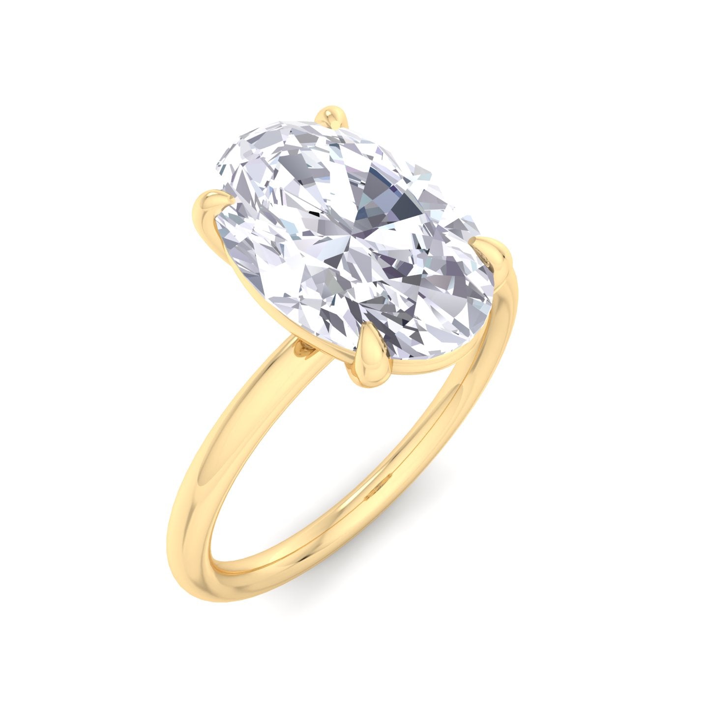 bague liberty avec diamant ovale de 3 carats