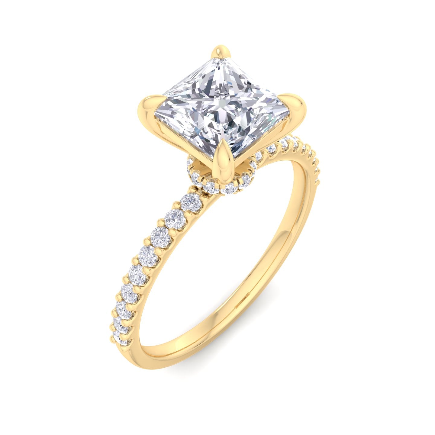 paradise princess diamond ring