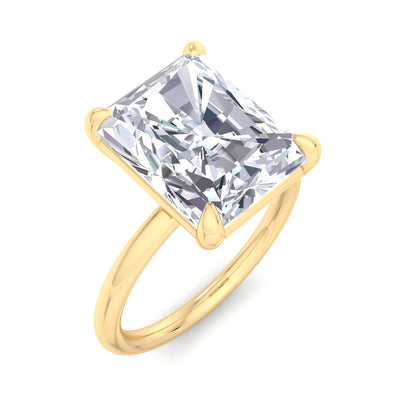 Bague Liberty avec diamant radiant de 4 carats