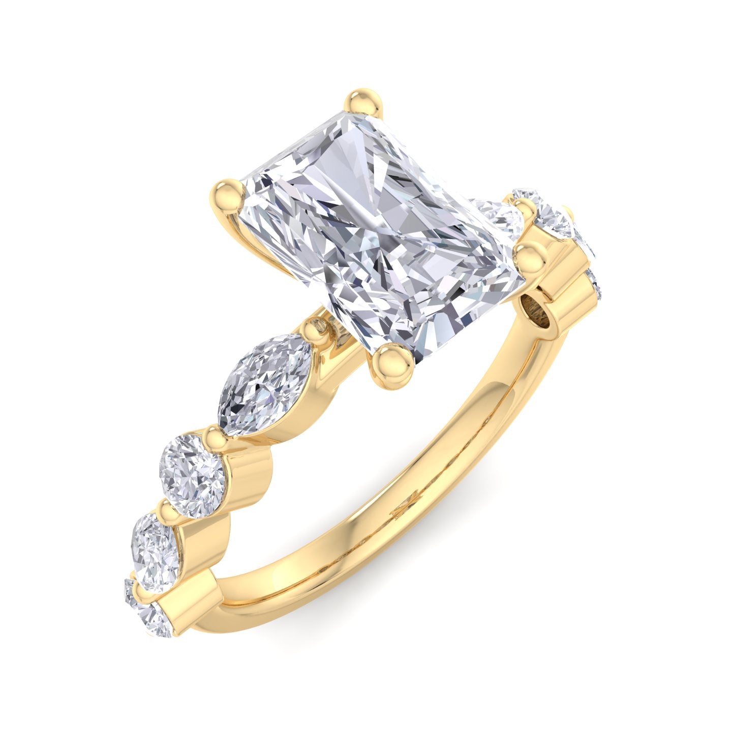 florence radiant diamond ring