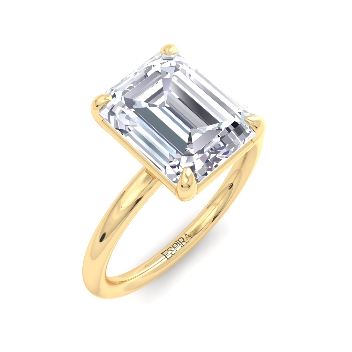 bague liberty avec diamant émeraude 3 carats