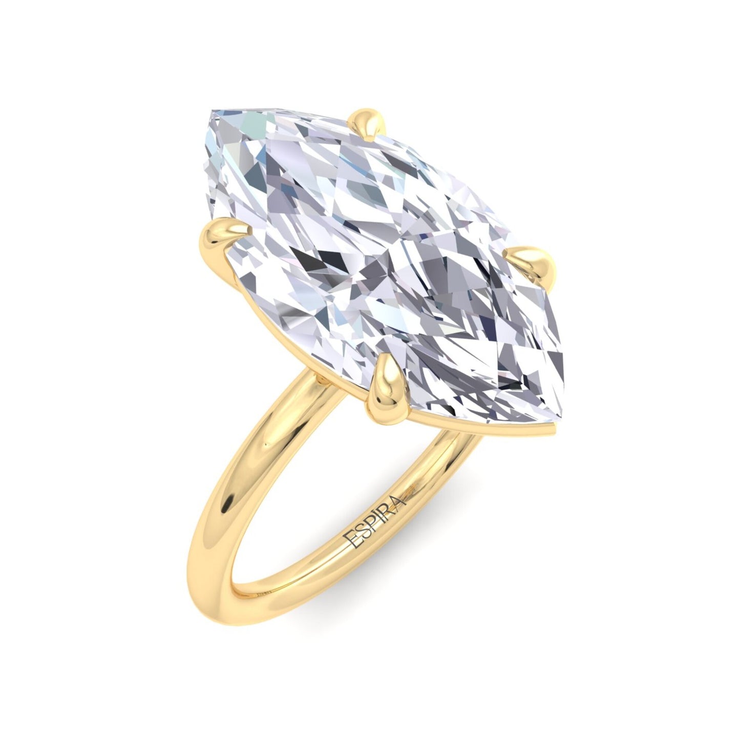 bague liberty en diamant marquise de 4 carats