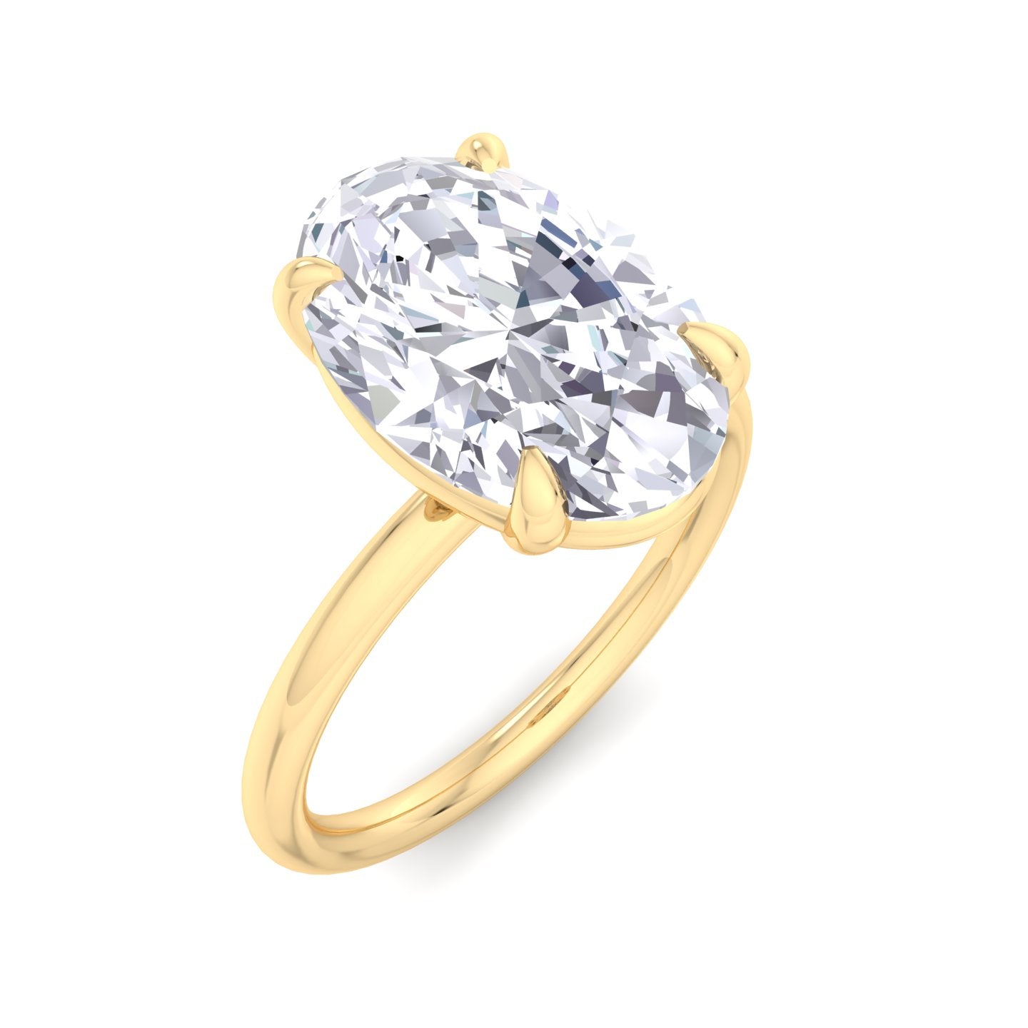 bague liberty avec diamant ovale de 4 carats