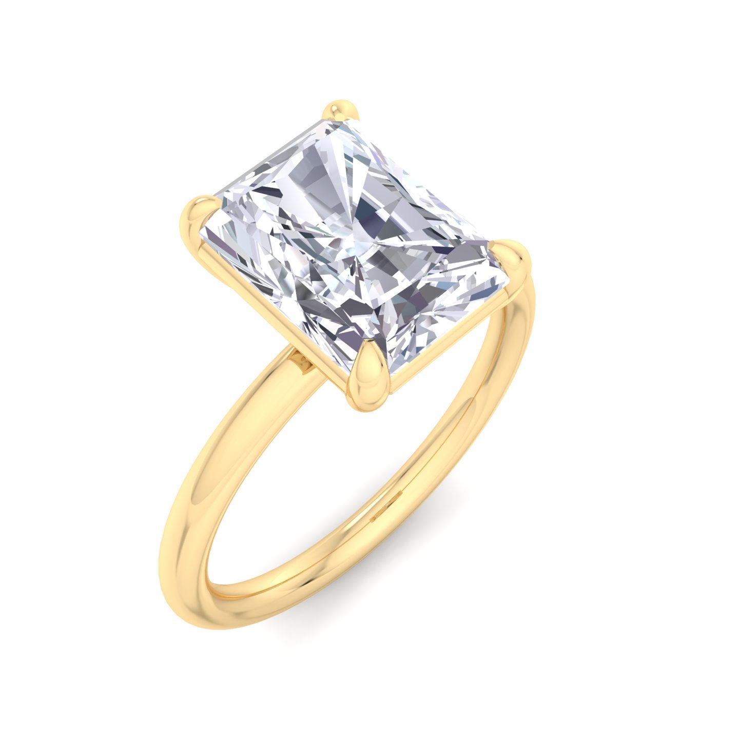 bague liberty avec diamant radiant de 3 carats