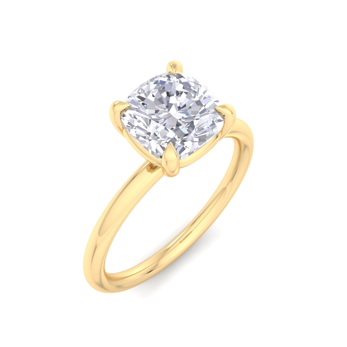 bague liberty avec diamant coussin de 2 carats