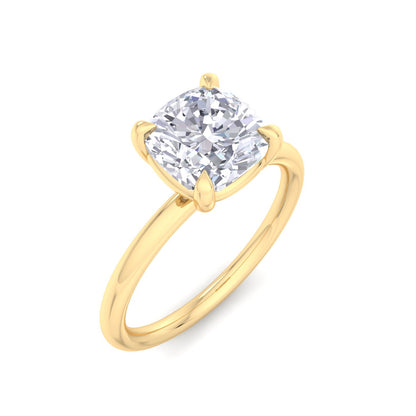 Bague Liberty avec diamant coussin de 2 carats