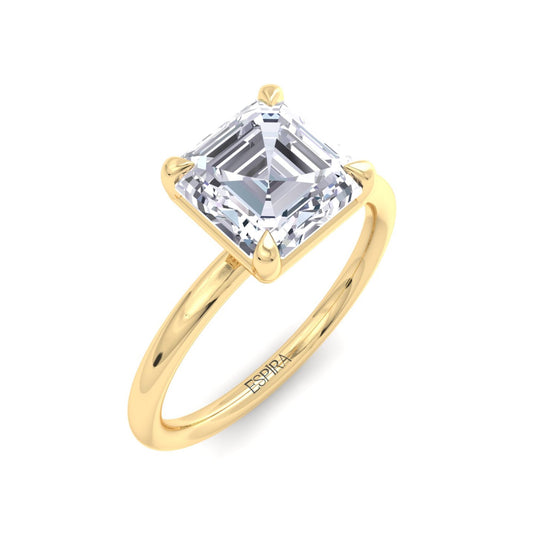 Bague Liberty avec diamant Asscher de 2 carats