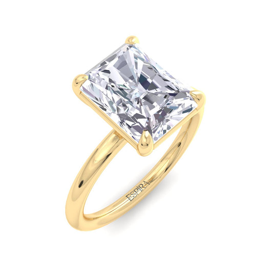 Bague Liberty avec diamant radiant de 3 carats