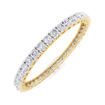 50 Pointer Round Cut Lab Grown Diamond Bangle