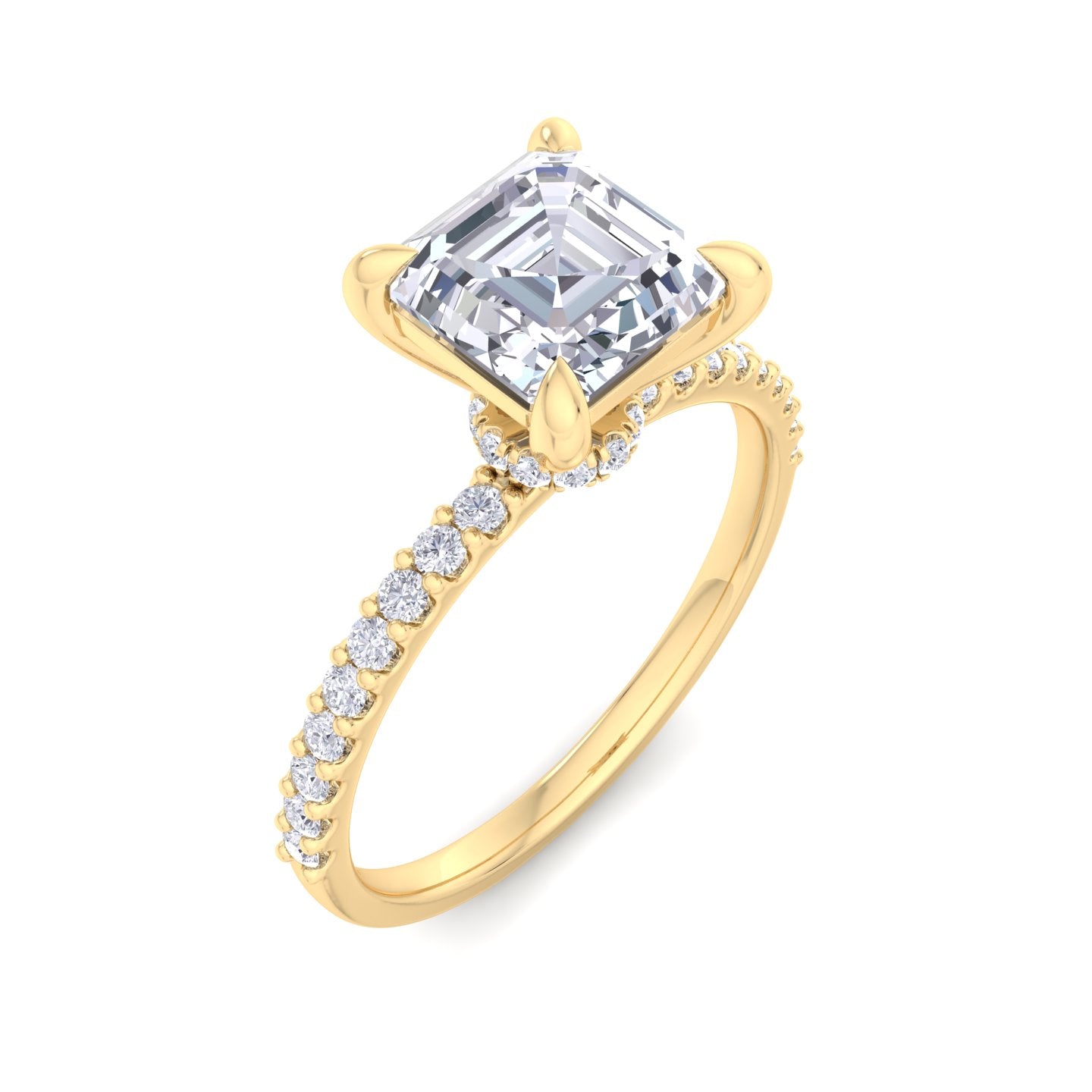 paradise asscher diamond ring