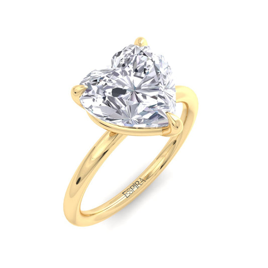 Bague Liberty en diamant 3 carats en forme de cœur