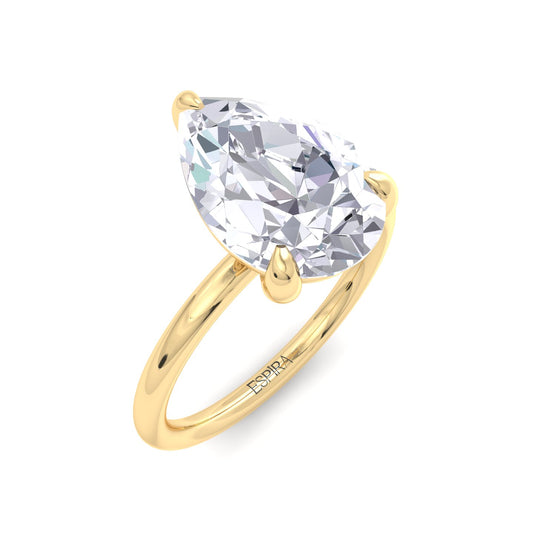 Bague Liberty en diamant poire de 3 carats