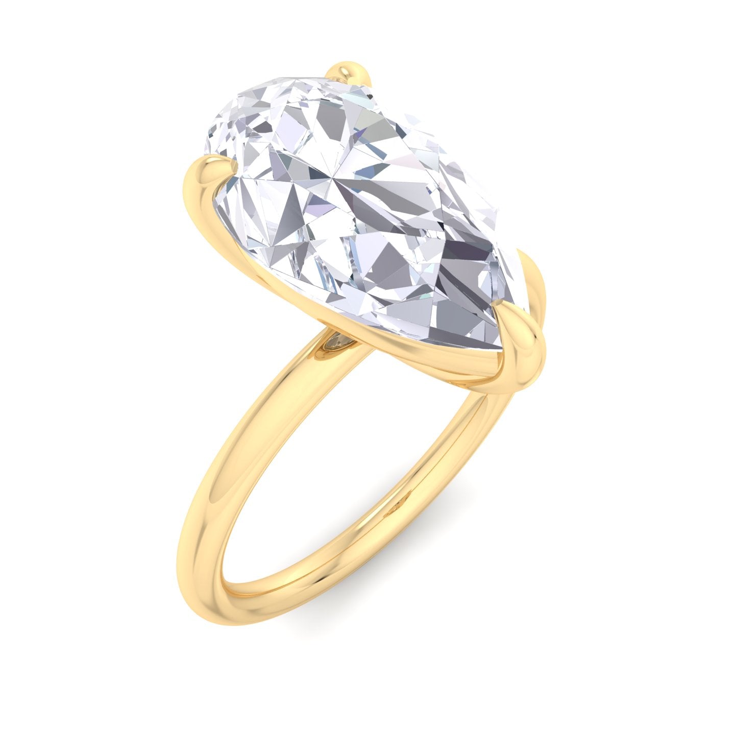 bague liberty en diamant poire 4 carats