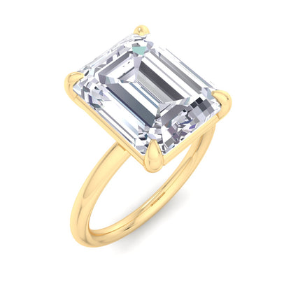 Bague Liberty avec diamant émeraude 4 carats